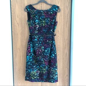 👗 Jones Wear Multicolored Dress Sz 6 NWT w/ belt